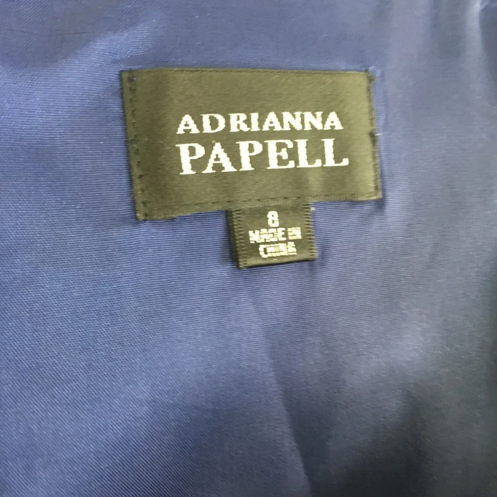 Adrianna Papell Royal Blue Sleeveless Sheath Dress with Rosette - Picture 3 of 5